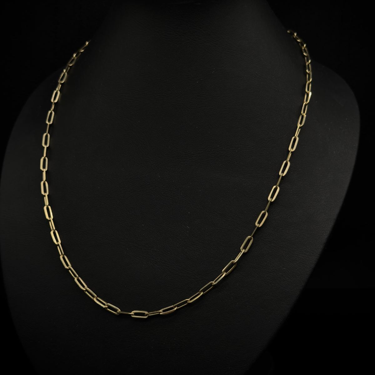 CADENA ESLABON DE CLIP ORO 10K
