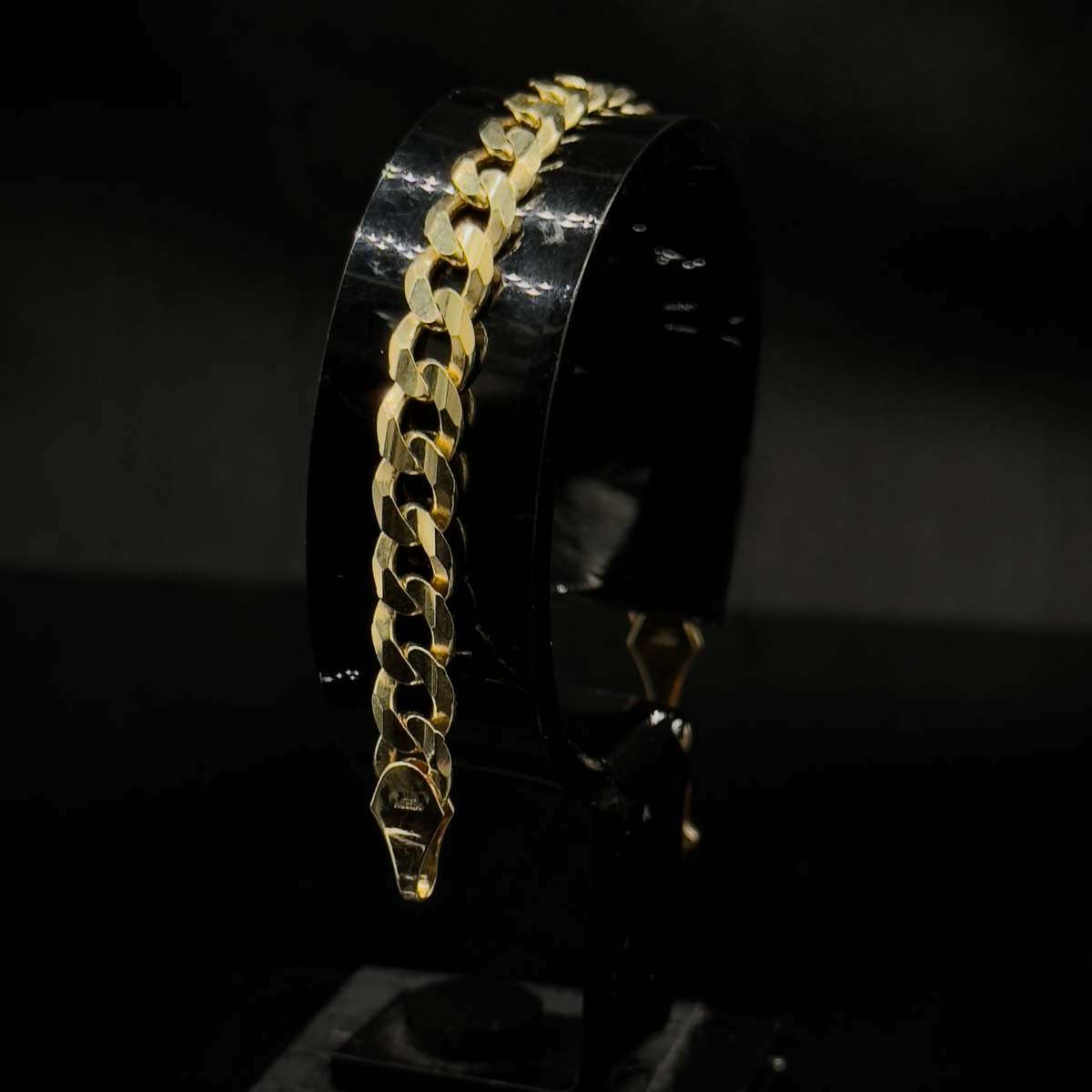 PULSO BARBADO ORO 10K 17cm