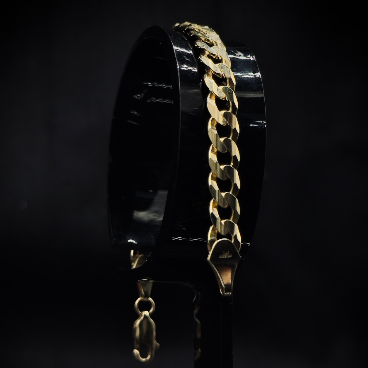 PULSO BARBADO ORO 10K 17cm