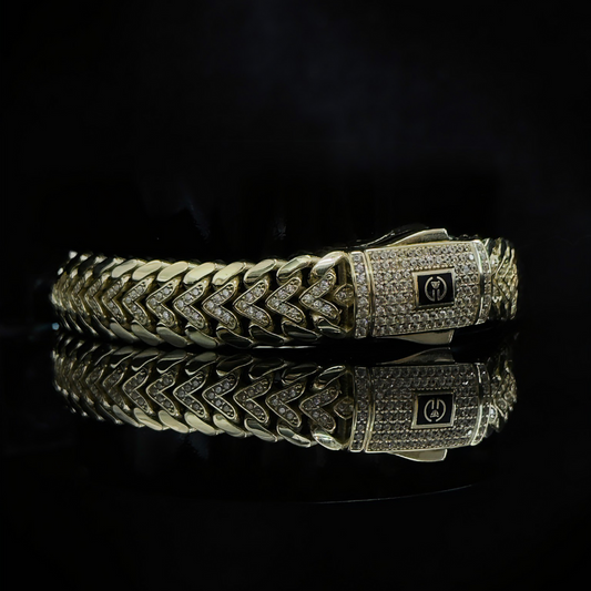 PULSO PETATILLO GOLDEN DELUXE en ORO 10K 21cm - Edicion exclusiva