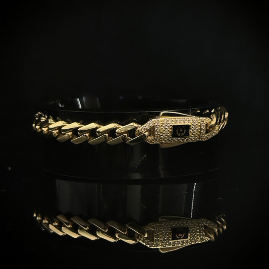 Pulso Cubano Clásico en Oro 10K  21cm – Edición Exclusiva