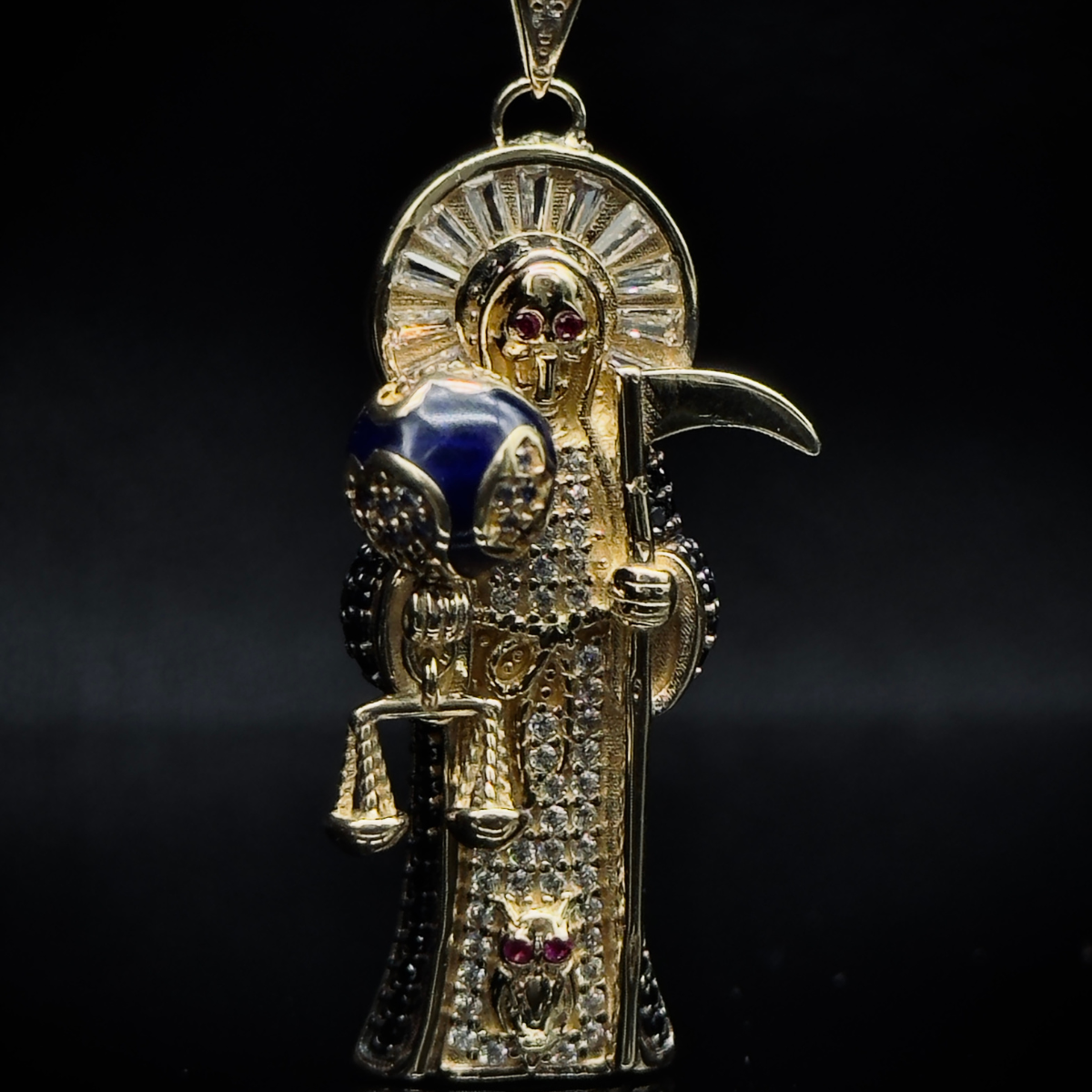 DIJE SANTA MUERTE ORO 10K