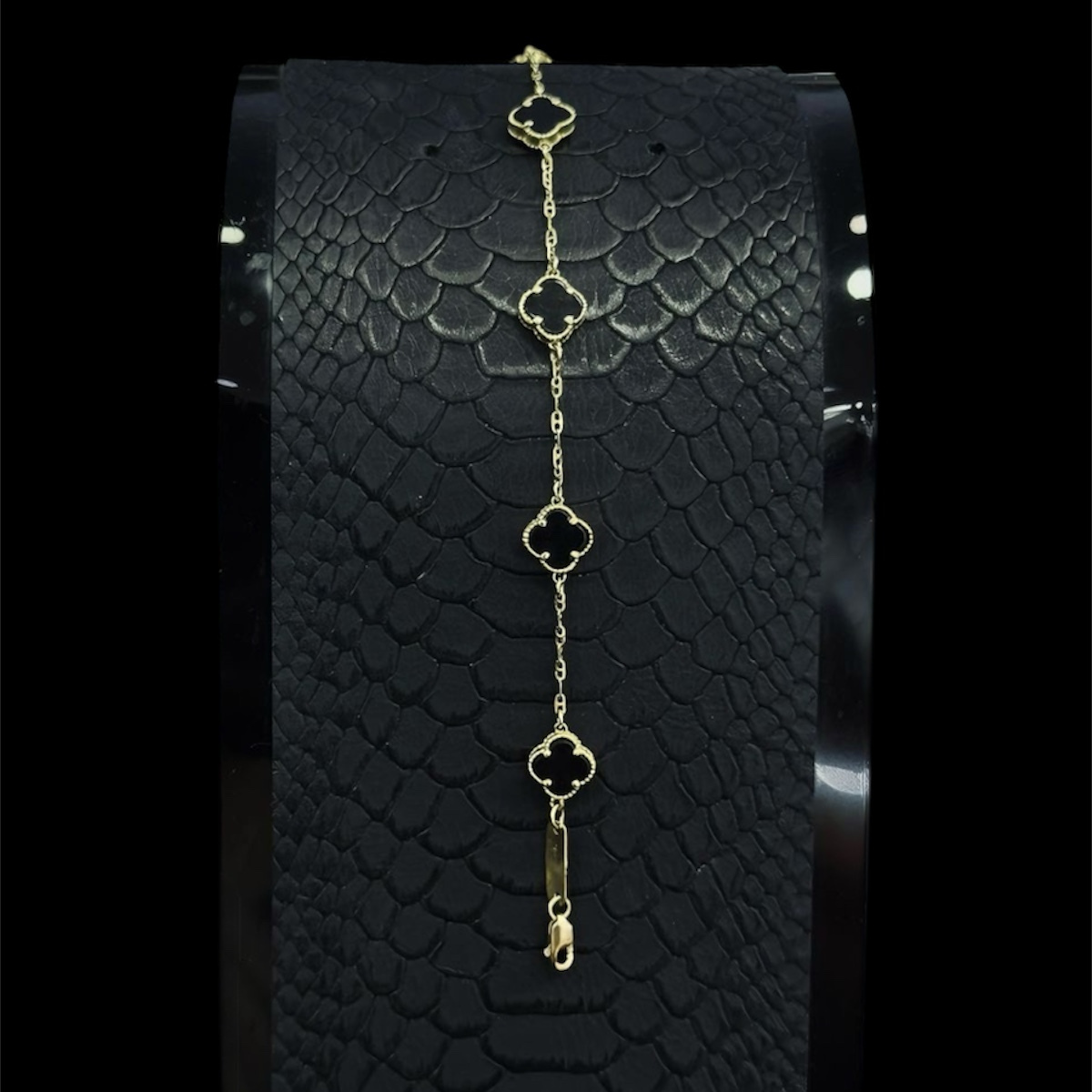 PULSO TREBOL ORO 10K 19cm