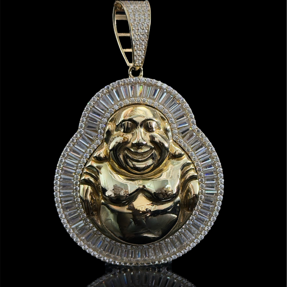 DIJE BUDA CON ZIRCONIAS ORO 14k
