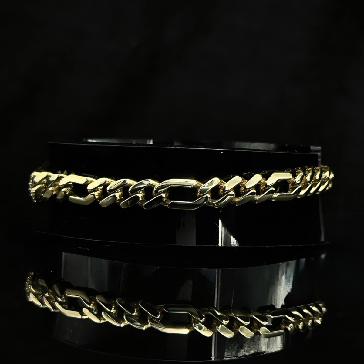 PULSO ESLABON 3x1 ORO 10k 18cm