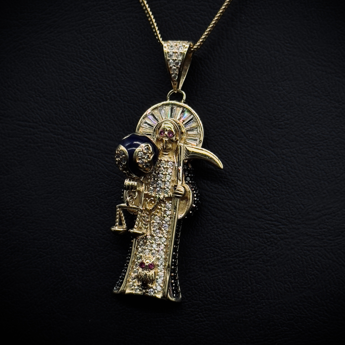 DIJE SANTA MUERTE ORO 10K