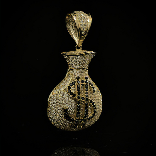 DIJE MONEY BAG ORO 10k