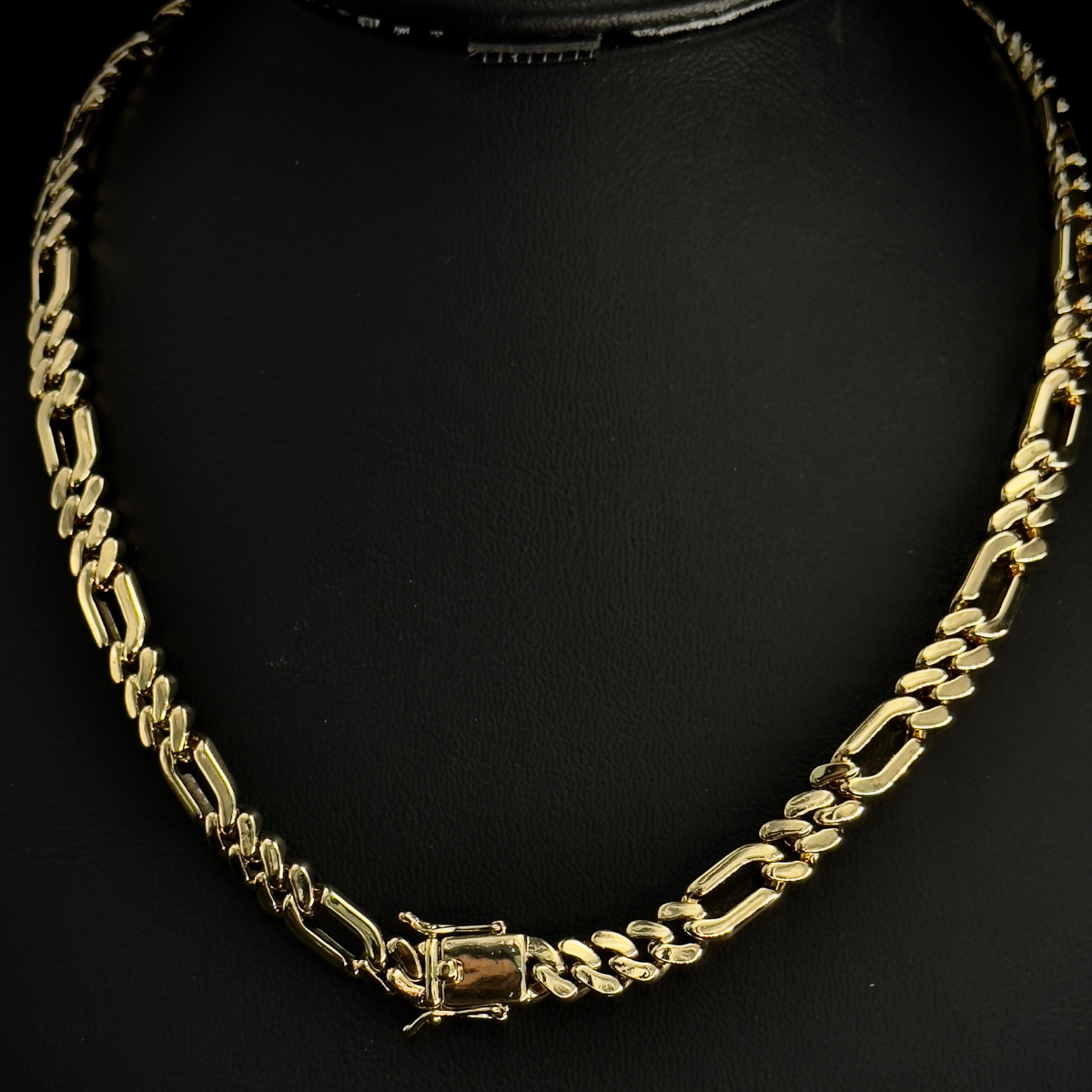 CADENA 3x1 BAÑADA EN ORO 18k 45cm
