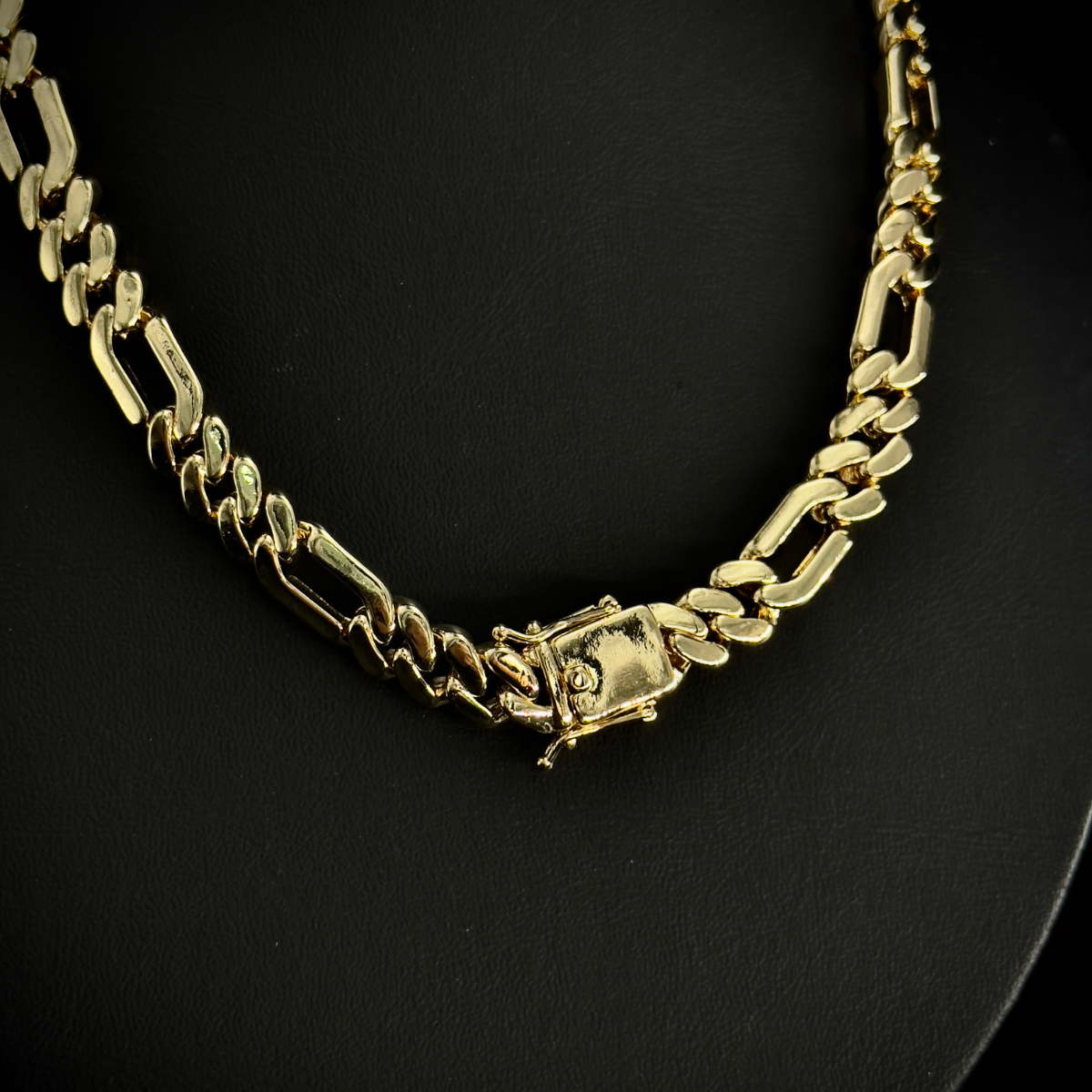 CADENA 3x1 BAÑADA EN ORO 18k 45cm