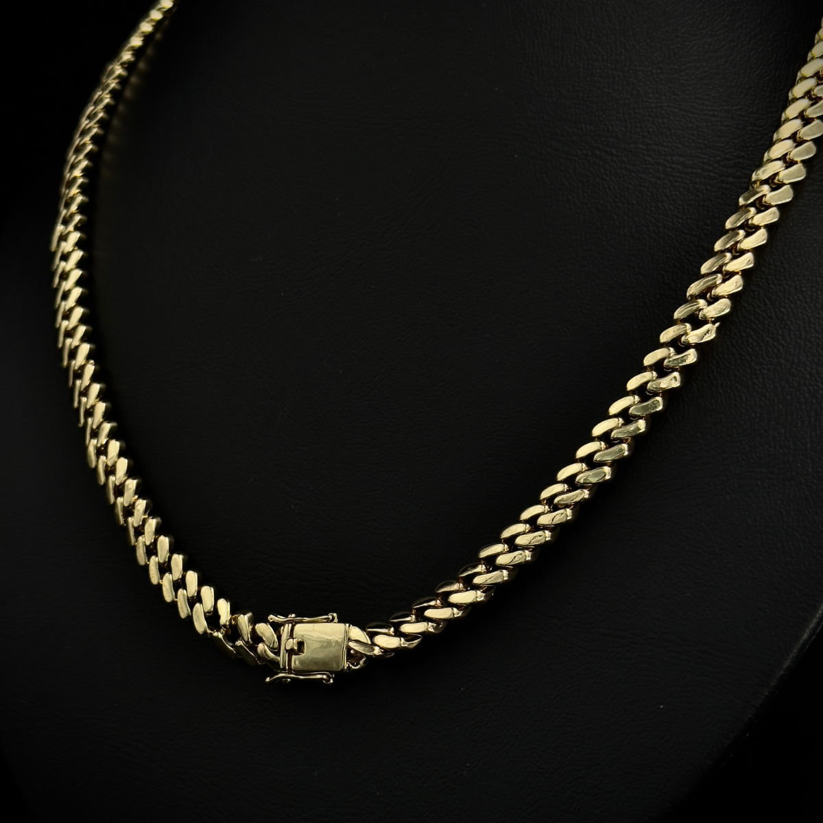 CADENA CUBANA BAÑADA EN ORO 18k 60cm