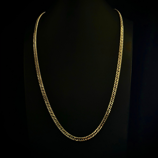 CADENA CUBANA ORO 10k 65cm