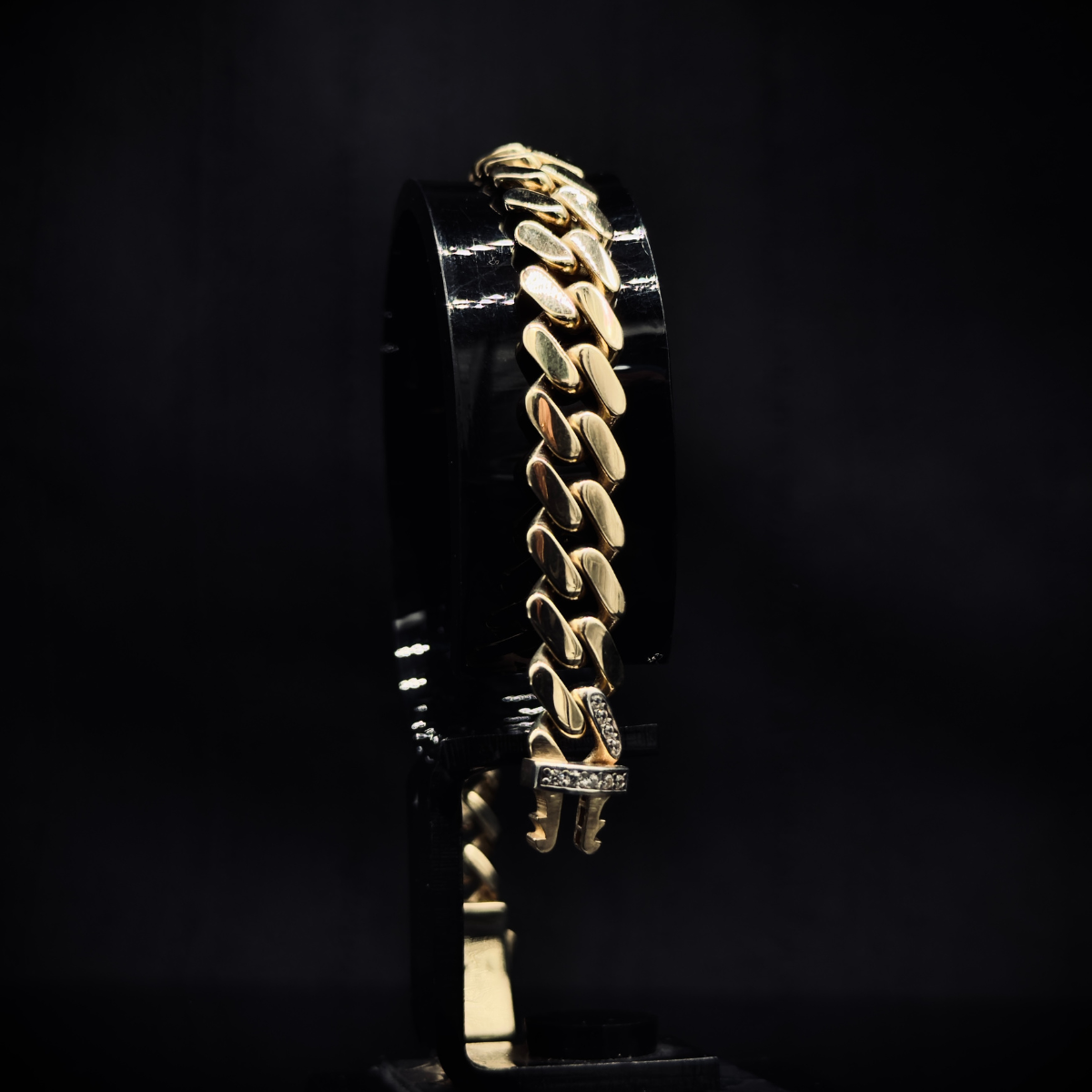 PULSO ESTILO CUBANO ORO10K 18cm