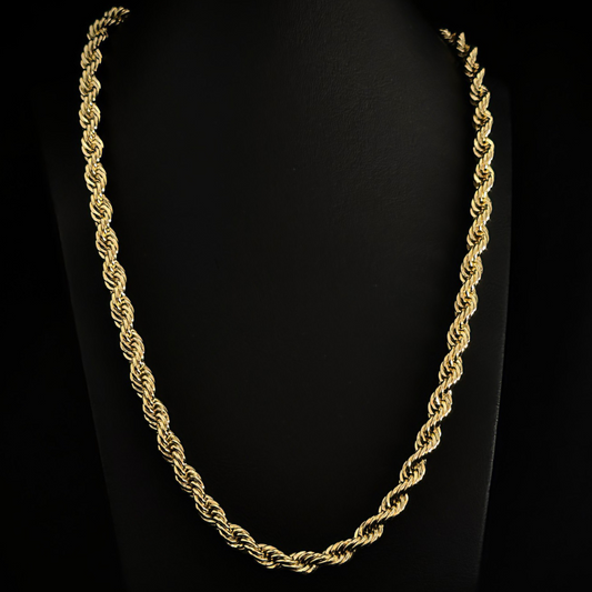 CADENA TORSAL BAÑO EN ORO 18K 65cm