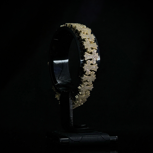 PULSO CRUZ ORO 10k 21cm