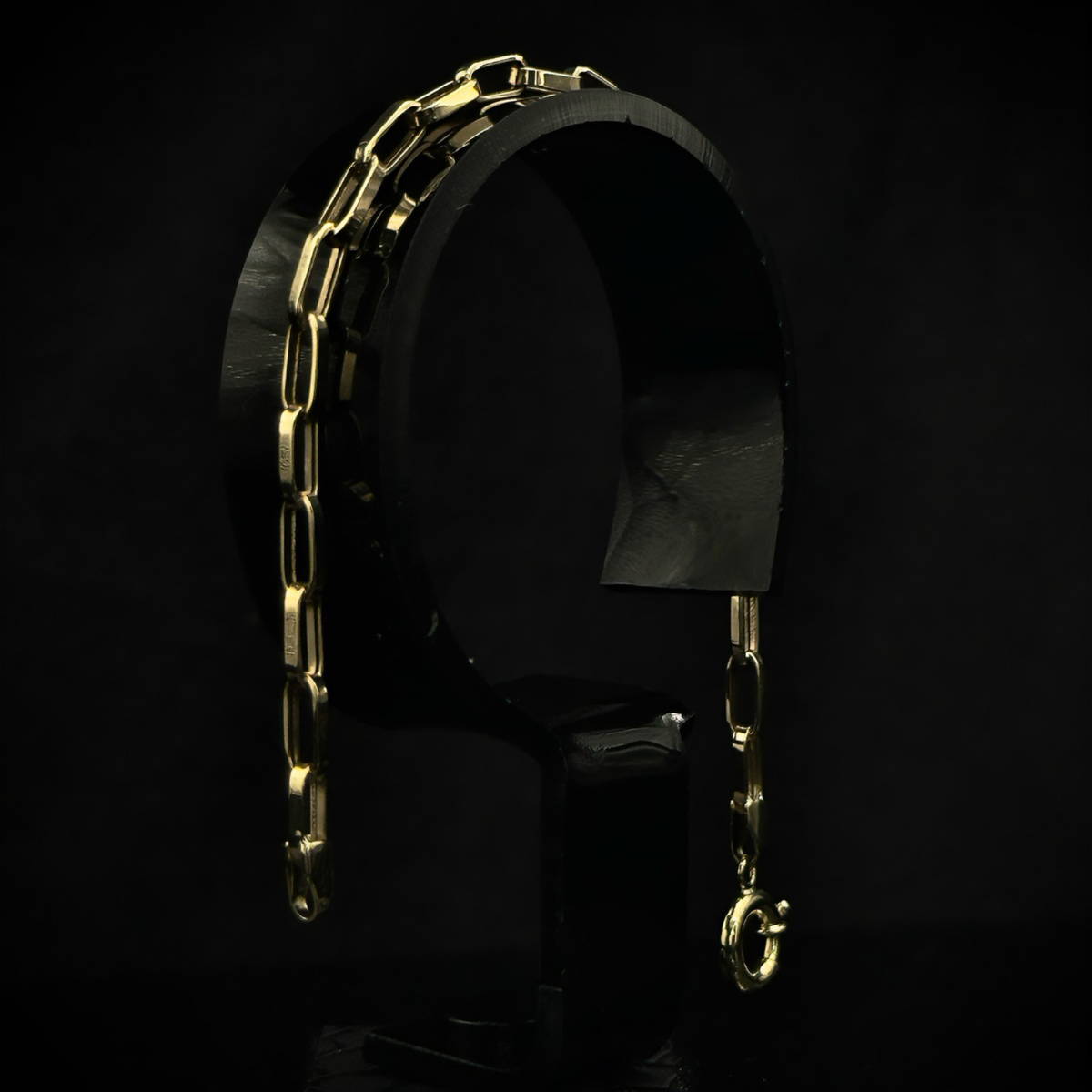 PULSO ESLABON DE CLIP ORO 10K 19cm