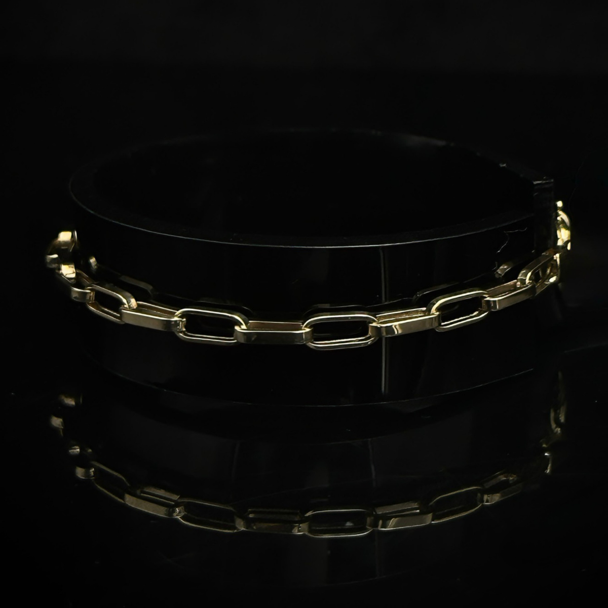 PULSO ESLABON DE CLIP ORO 10K 19cm