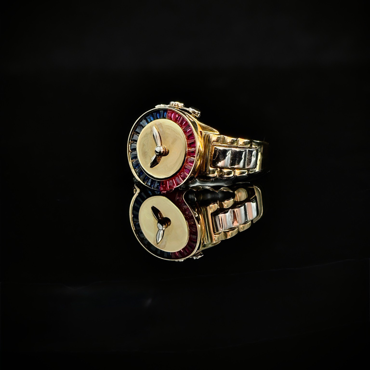 ANILLO ESTILO RLX ORO 10k #10