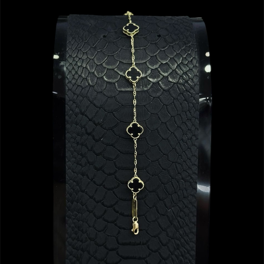 PULSO TREBOL ORO 10K 19cm