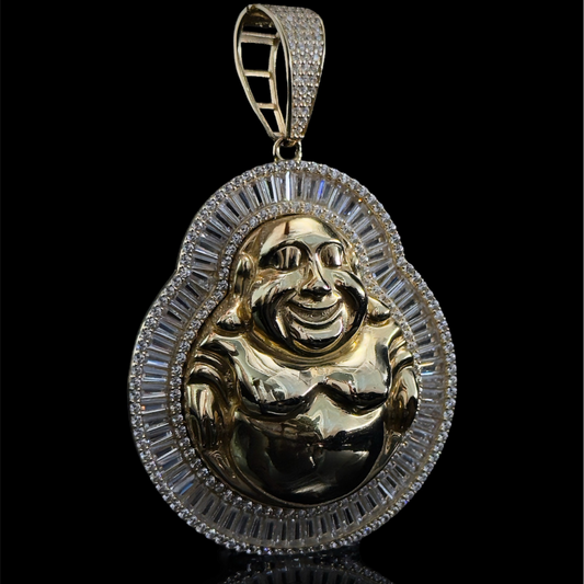 DIJE BUDA CON ZIRCONIAS ORO 14k
