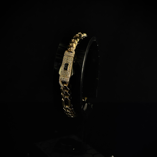 PULSO ESLABON 3x1 ORO 10k 18cm