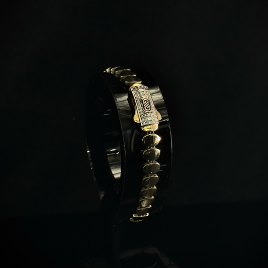 PULSO ESLABON OVALO ORO 10k 18.5cm