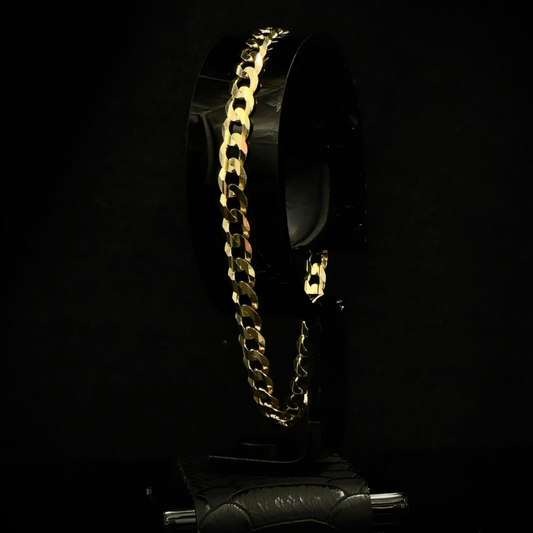 PULSO BARBADO ORO 10K 22cm
